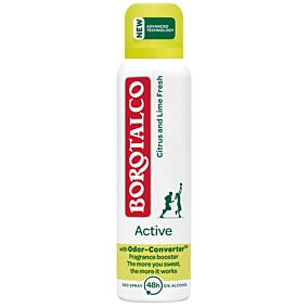 Αποσμητικό BOROTALCO active citrus & lime σε σπρέι (150ml)