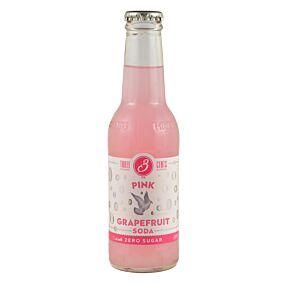 Σόδα THREE CENTS Pink Grapefruit Zero (200ml)