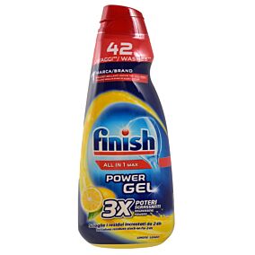 Υγρό FINISH All In One Gel πιάτων λεμόνι (940ml)