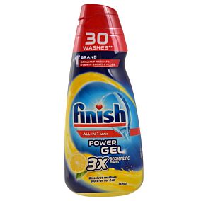 Υγρό FINISH All In One Gel πιάτων λεμόνι (600ml)