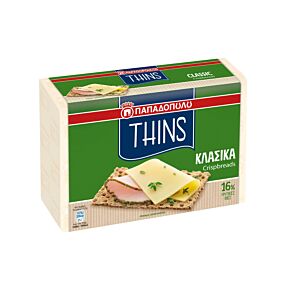 Φρυγανιές ΠΑΠΑΔΟΠΟΥΛΟΥ Thins κλασικά (250g)