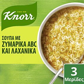 Σούπα λαχανικών KNORR με ζυμαρικά ABC (82g)