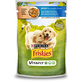 Τροφή FRISKIES σκύλου με κοτόπουλο και καρότο (4x100g)