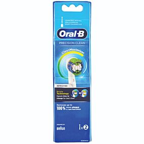 Ανταλλακτικά ORAL B ηλεκτρικής οδοντόβουρτσας Prec Clean (2τεμ.)