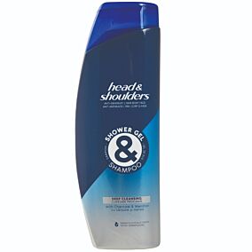 Αφρόλουτρο& Σαμπουάν HEAD&SHOULDERS βαθύς καθαρισμός (360ml)