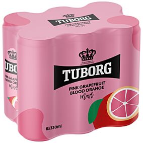 TUBORG σόδα Pink Grapefruit 6x330ml