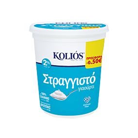 ΚΟΛΙΟΣ στραγγιστό γιαούρτι 2% -0.50€ 850g