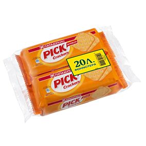 ΠΑΠΑΔΟΠΟΥΛΟΥ Pick Crackers Bacon 2x100g -0.2Ε