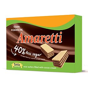 AMARETTI γκοφρετίνια Less Sugar 68g