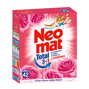 NEOMAT απορρυπαντικό πλυντηρίου Rose 42μεζ.