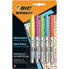 BIC μαρκαδόρος ανεξίτηλος Color Intense 5τεμ.