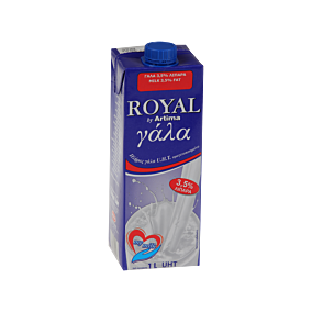 ROYAL γάλα 3,5% λιπαρά UHT 1lt