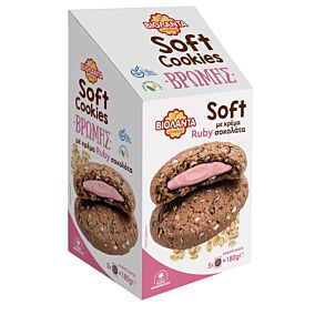 ΒΙΟΛΑΝΤΑ Soft Cookies βρώμης με ρόζ σοκολάτα 180g