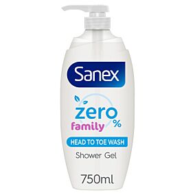 SANEX αφρόλουτρο Zero% οικογενειακό 750ml