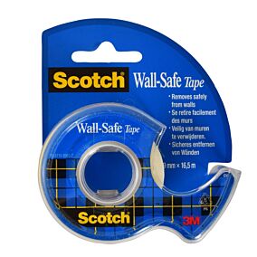 SCOTCH κολλητική ταινία Wall Safe 19mmx16,5m + βάση