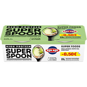 ΚΡΙ ΚΡΙ γιαούρτι Superspoon μήλο - Chia 2x170g -0,5Ε