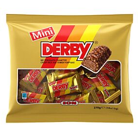 Γκοφρέτα ΙΟΝ Derby Mini σοκολάτα γάλακτος με Crisp Rice και γέμιση καρύδας (270g)