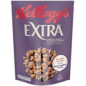 Μπουκιές βρώμης KELLOGG'S Extra μαύρη σοκολάτα και φυστίκια (450g)