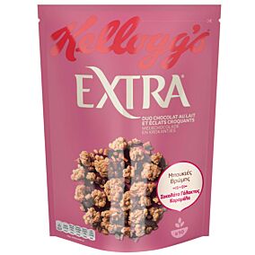 Μπουκιές βρώμης KELLOGG'S Extra σοκολάτα γάλακτος καραμέλα (450g)