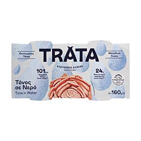 Κονσέρβα TRATA τόνος σε νερό (2x160g)