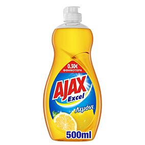 Ajax Excel Λεμόνι Υγρό Πιάτων (500ml) -0,3€