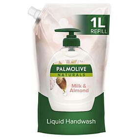 Palmolive Naturals Γάλα & Aμύγδαλο Υγρό Κρεμοσάπουνο Ανταλλακτικό Σακουλάκι (1000ml)