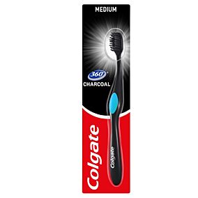 Colgate 360 Black Μέτρια Οδοντόβουρτσα (1τεμ)