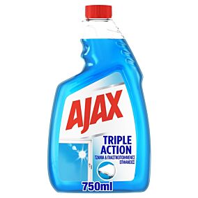 Ajax Triple Action Καθαριστικό Τζαμιών Ανταλλακτικό (750ml)