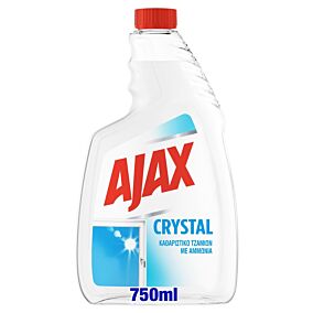 Ajax Crystal Clean Καθαριστικό Τζαμιών Ανταλλακτικό (750ml)