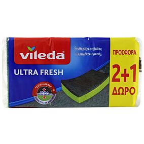 VILEDA Ultra Fresh σφουγγάρι h 2+1 δώρο 3τεμ